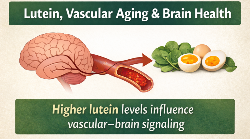 Lutein and brain health infographic